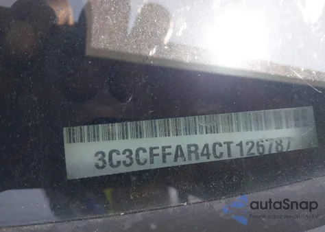 2012 Fiat 500 Pop from USA, damaged, VIN 3C3CFFAR4CT126787